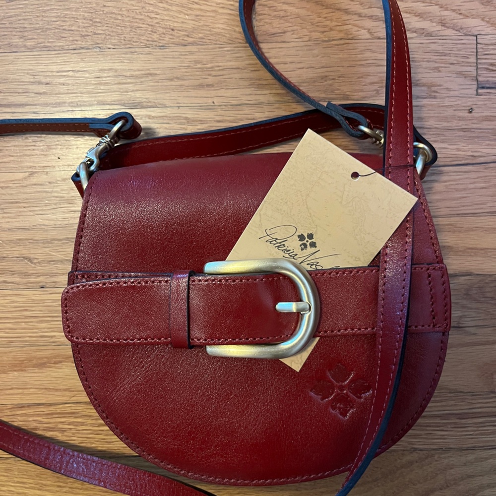 Red Leather Crossbody Bag